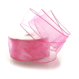 2.5" Wired Sheer Organza Ribbon