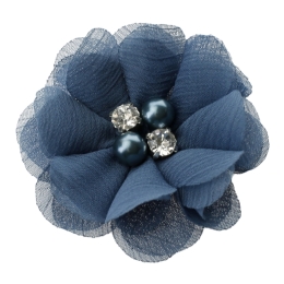 2" Rounded Folded Chiffon Hair Flower