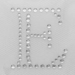 HotFix Iron On Rhinestone Transfer Alphabet Monogram Engraved - 1.5"