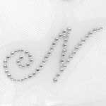 HotFix Iron On Rhinestone Transfer Alphabet Monogram Script - 1.5"