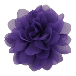 2.5" Chiffon Rounded Petals Fabric Flower