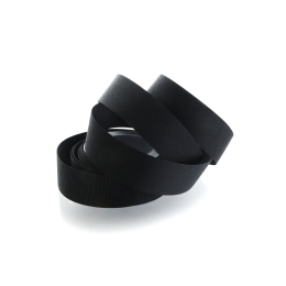 Black Textured Grosgrain Ribbon