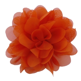 2.5" Chiffon Rounded Petals Fabric Flower