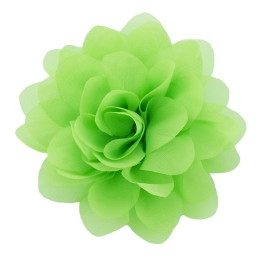 2.5" Chiffon Rounded Petals Fabric Flower