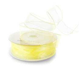 1.5" Wired Sheer Organza Ribbon