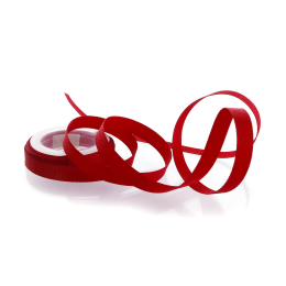 Red Textured Grosgrain Ribbon