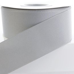 Grey Textured Grosgrain Ribbon