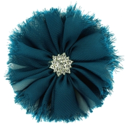 Chiffon Jewel Ballerina Hair Flower