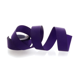 Deep Purple Textured Grosgrain Ribbon