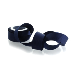 Navy Textured Grosgrain Ribbon