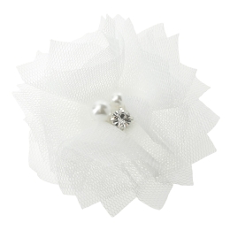 2.5" Folded Tulle Flower