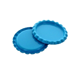 Craft Turquoise Flattened Bottle Caps