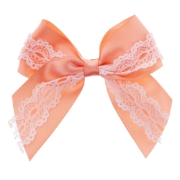 Vintage Satin Lace Hair Bows Pack - 12pc