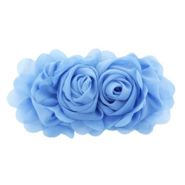 Chiffon Double Rosette Cluster Bow