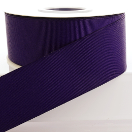 Deep Purple Textured Grosgrain Ribbon