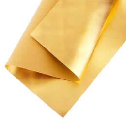 Holographic Luster Faux Leather Felt Sheets Gold