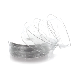 1.5" Wired Sheer Organza Ribbon