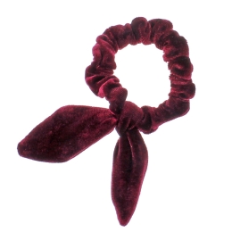 Velvet Bunny Ear Hair Scrunchie 6pcs