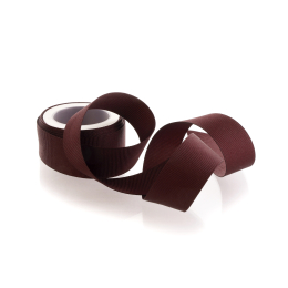 Deep Maroon Textured Grosgrain Ribbon