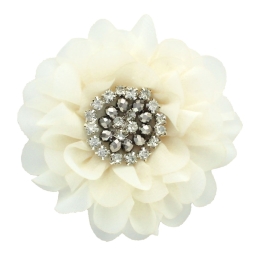 3.5" Jewel Chiffon Petals Hair Flower