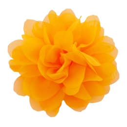 2.5" Chiffon Rounded Petals Fabric Flower