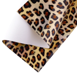 High Gloss Jelly Felt Sheets Natural Leopard