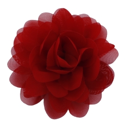 2.5" Chiffon Rounded Petals Fabric Flower