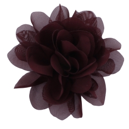 4" Chiffon Rounded Petals Fabric Flower