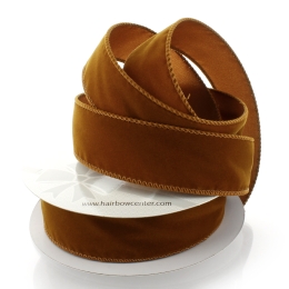 1.5" Wired Suede Velvet Ribbon