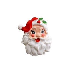 Santa Head Flatback Craft Embellishment