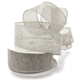 2.5" Wired Burlap Ribbon