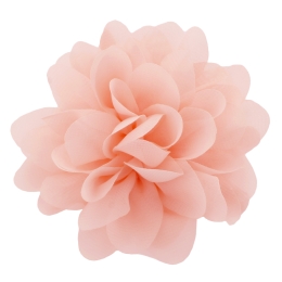 4" Chiffon Rounded Petals Fabric Flower