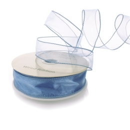 1.5" Wired Sheer Organza Ribbon