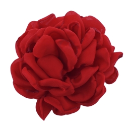 3.25" Open Rose Fabric Flower