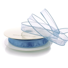 7/8" Wired Sheer Organza Ribbon