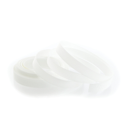 White Textured Grosgrain Ribbon