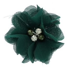 2" Rounded Folded Chiffon Hair Flower