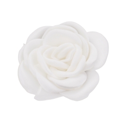 1.75" Singed Edge Rose Fabric Flower