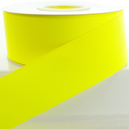 Neon Yellow Textured Grosgrain Ribbon