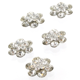 Small Rounded Rhinestone Embellishment Center