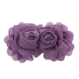 Chiffon Double Rosette Cluster Bow