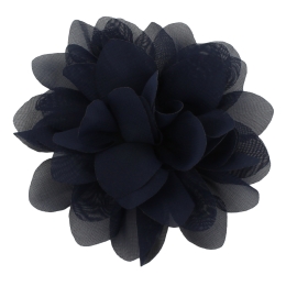 4" Chiffon Rounded Petals Fabric Flower