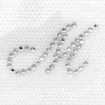 HotFix Iron On Rhinestone Transfer Alphabet Monogram Script - 3/4"