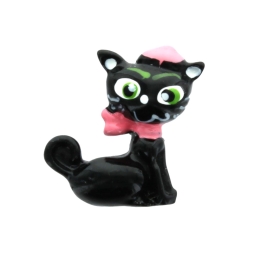 Black Cat Flatback Craft Embellishment