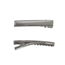 1.75" Flat Alligator Hair Clips with Teeth