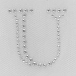 HotFix Iron On Rhinestone Transfer Alphabet Monogram Engraved - 1.5"