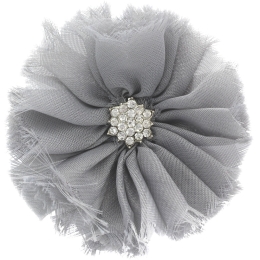 Chiffon Jewel Ballerina Hair Flower