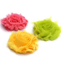 Clearance 2.25" Shabby Fabric Flowers