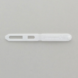 Plastic Hair Barrettes - 45mm White