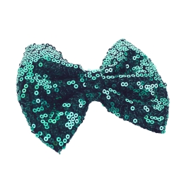 Sequin Tuxedo Hair-Bow Pack - 6pc